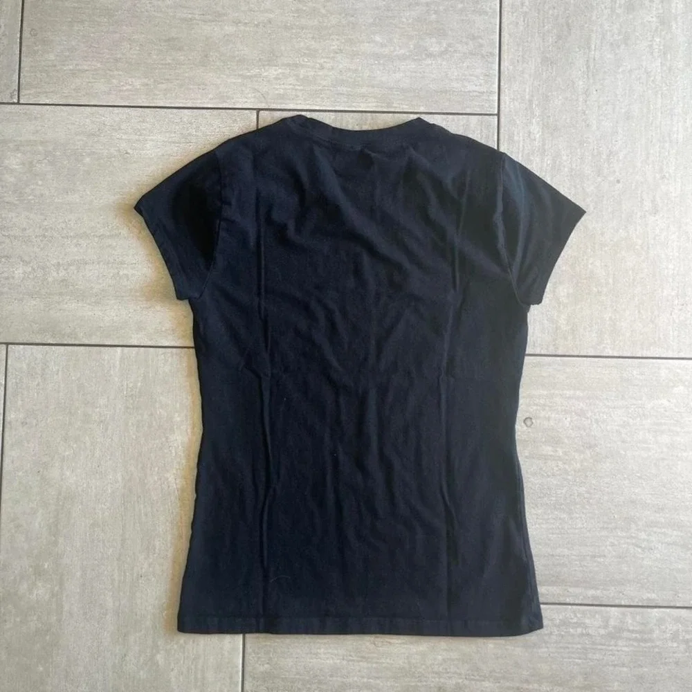 Chanel Paris Studded Logo Black Short Sleeve T-Shirt Size XL Womens - Picture 4 of 5